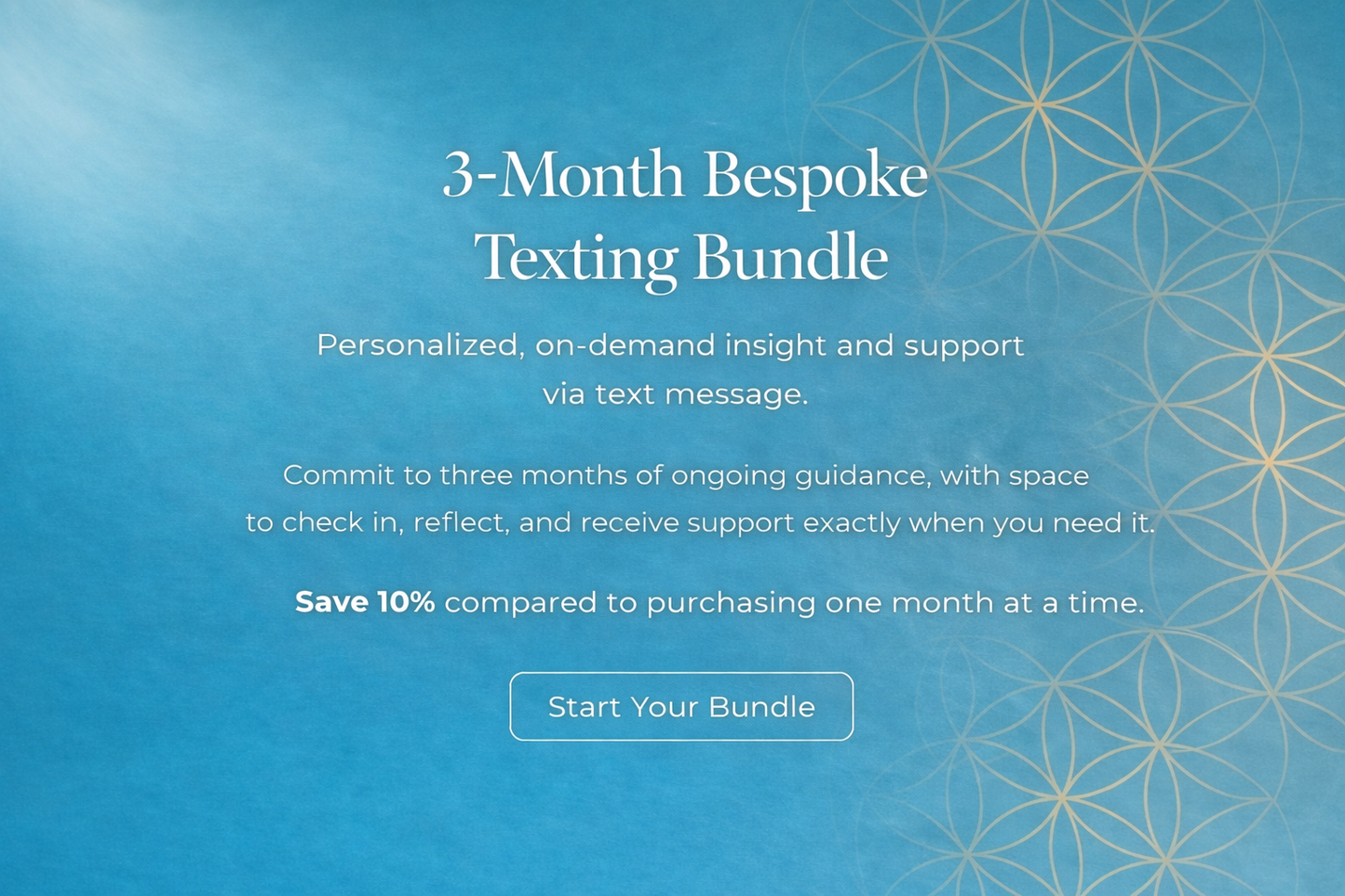 1-on-1 Bespoke Texting (3-month Bundle + 10% Savings)