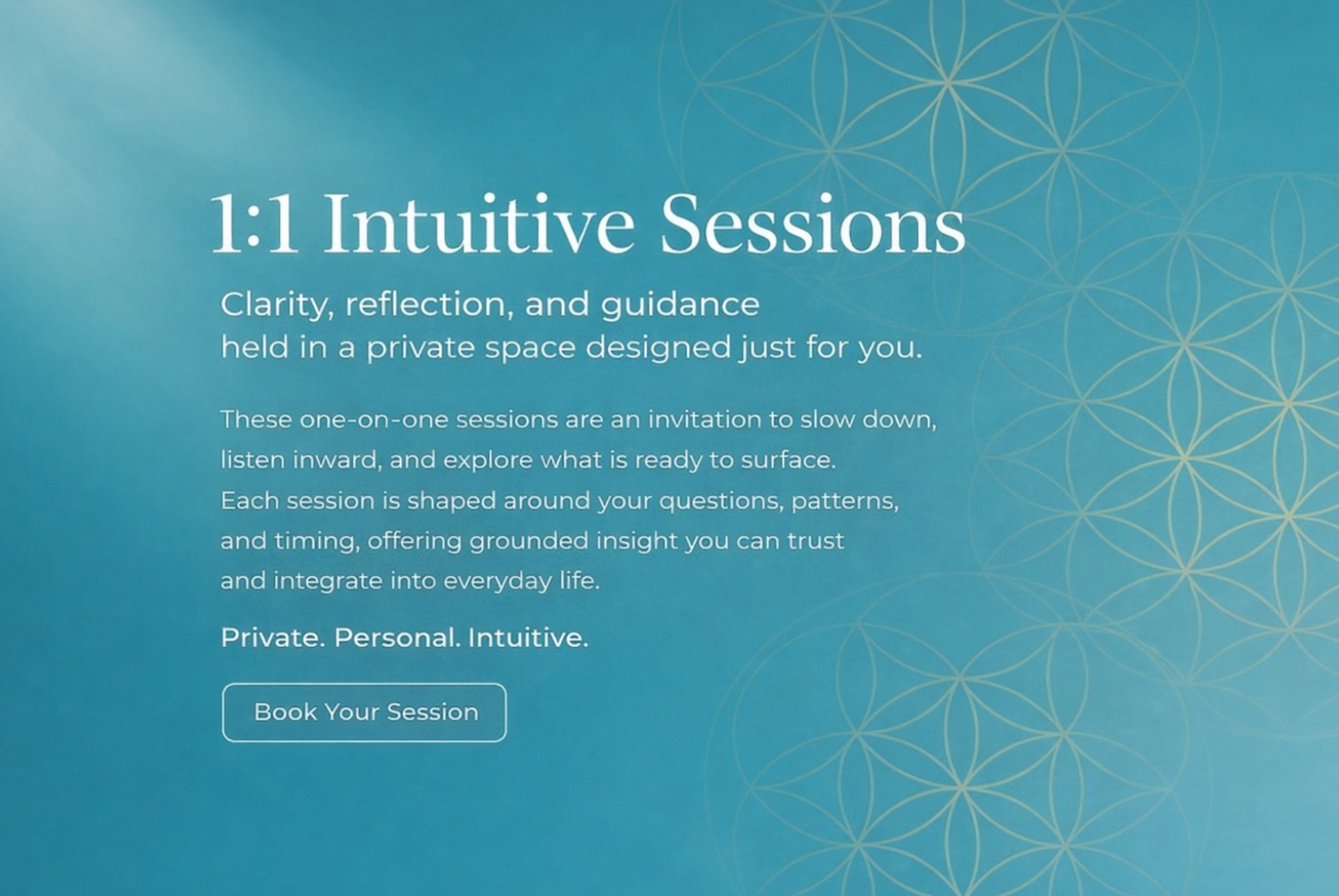 1-on-1 Intutive Sessions